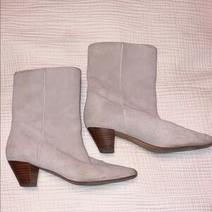 Something Navy Cream Ankle Boots